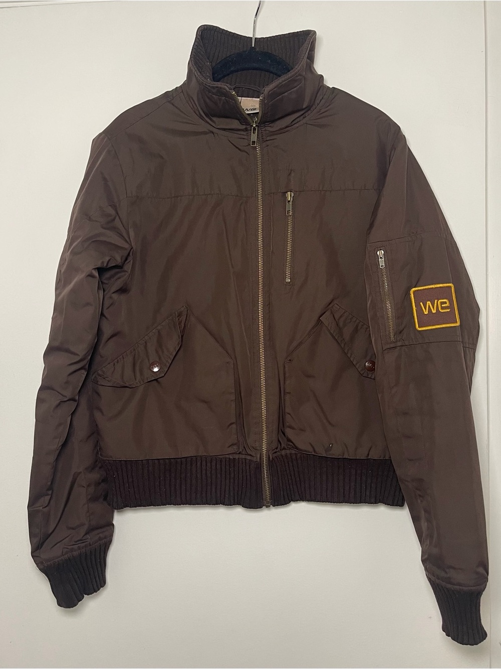 We Brown Men's Bomber Jacket - Casual Zip Front
